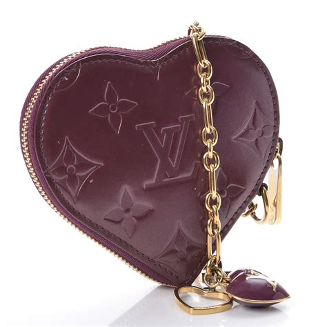 louis vuitton coin purse heart